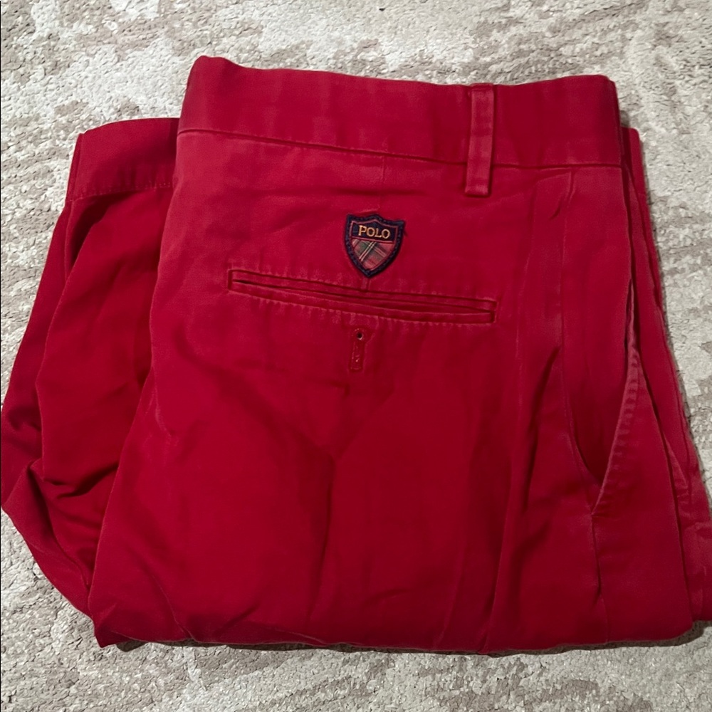 Polo Golf by Ralph Lauren Bright Red Men's Chino shorts